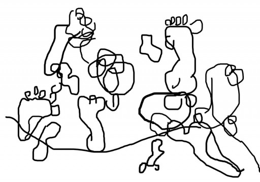 Rita Vitorelli Untitled, 2013 Trackpad drawing (Feet 3) Dimensions variable © Rita Vitorelli