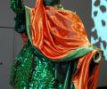 green-sequined-ensemble-worn-during-d-offay-exhibition_1988_cotton-sequin-shapes-satin-synthetic-wool-hood-and-eye-closure