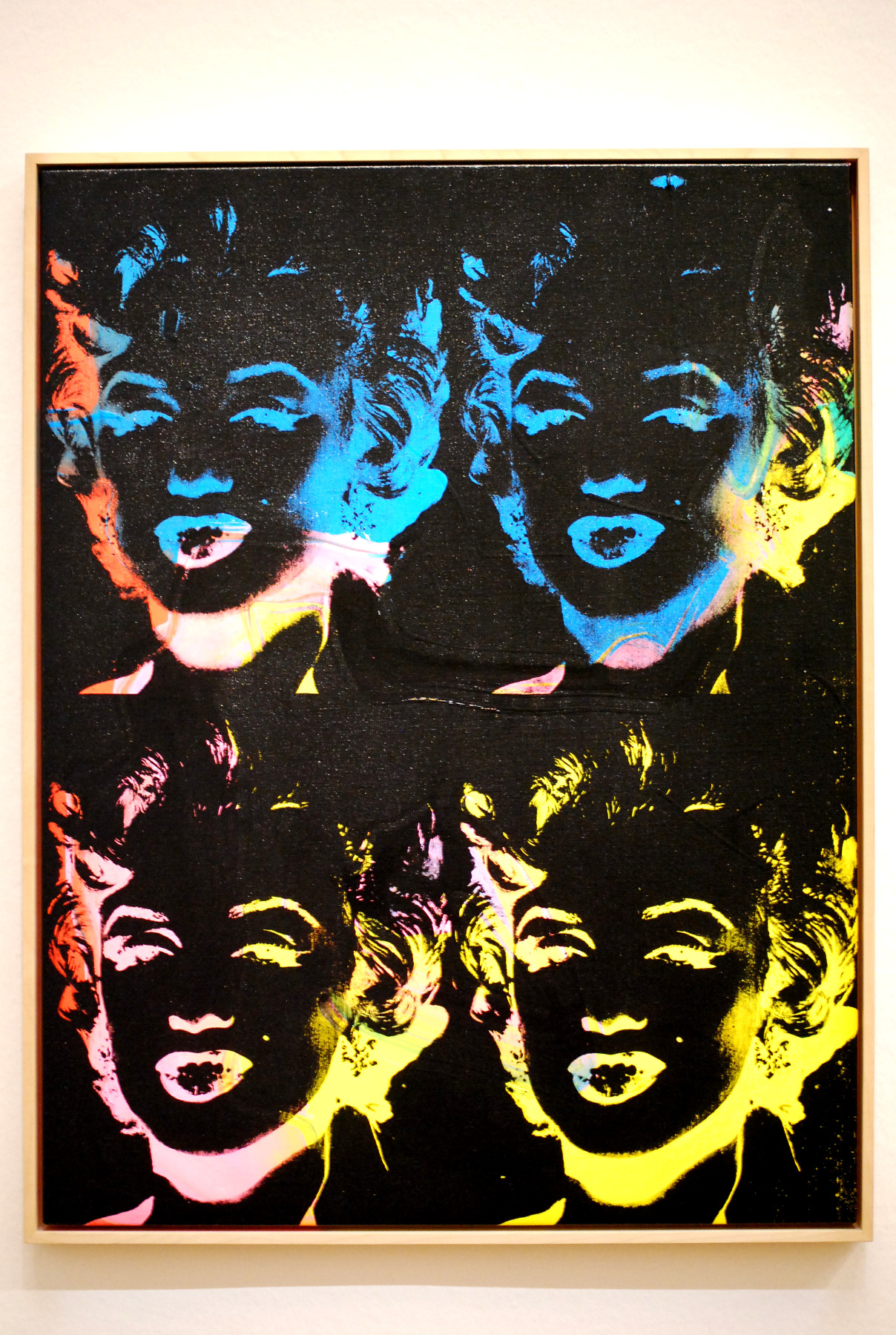 andy-warhol_four-multicoloured-marilyns_reversal-series_1979-1986_silkscreen-on-canvas